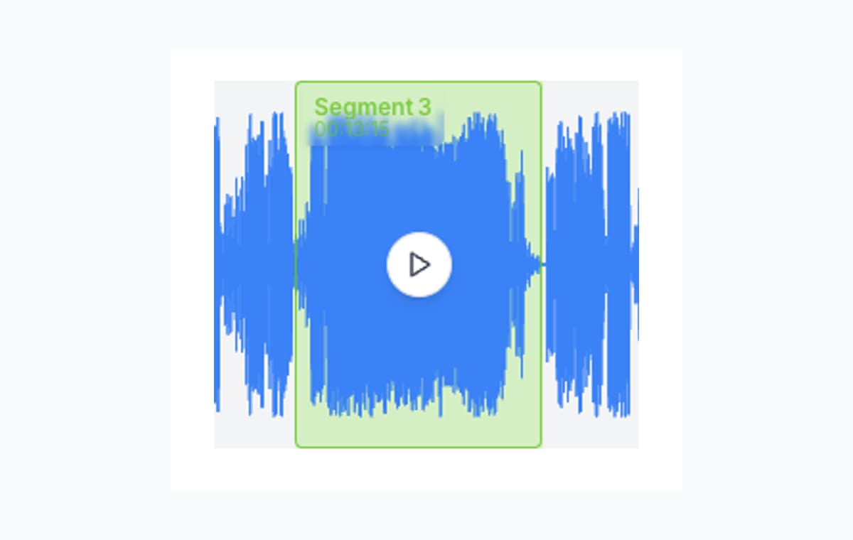 Single segment close-up for a practice clip with clear playback focus.